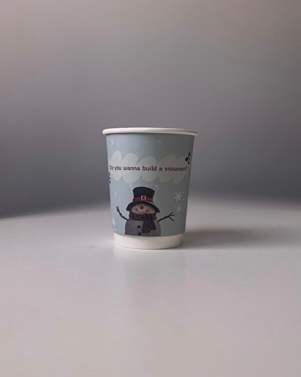 أكواب ورقية مزدوجة (236 مل) - رجل ثلجي